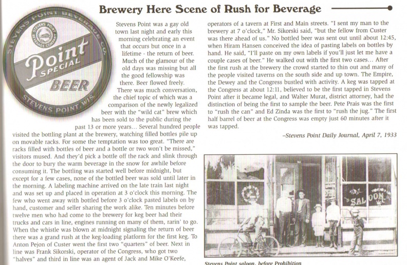 A Wisconsin Brewery history project.